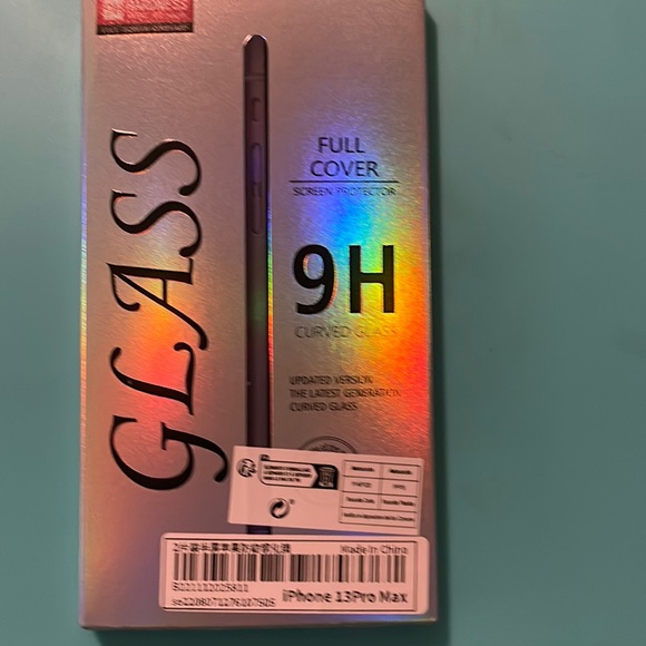 Glass full cover screen protector 9H curved glass iPhone 13 promax - Picture 1 of 3